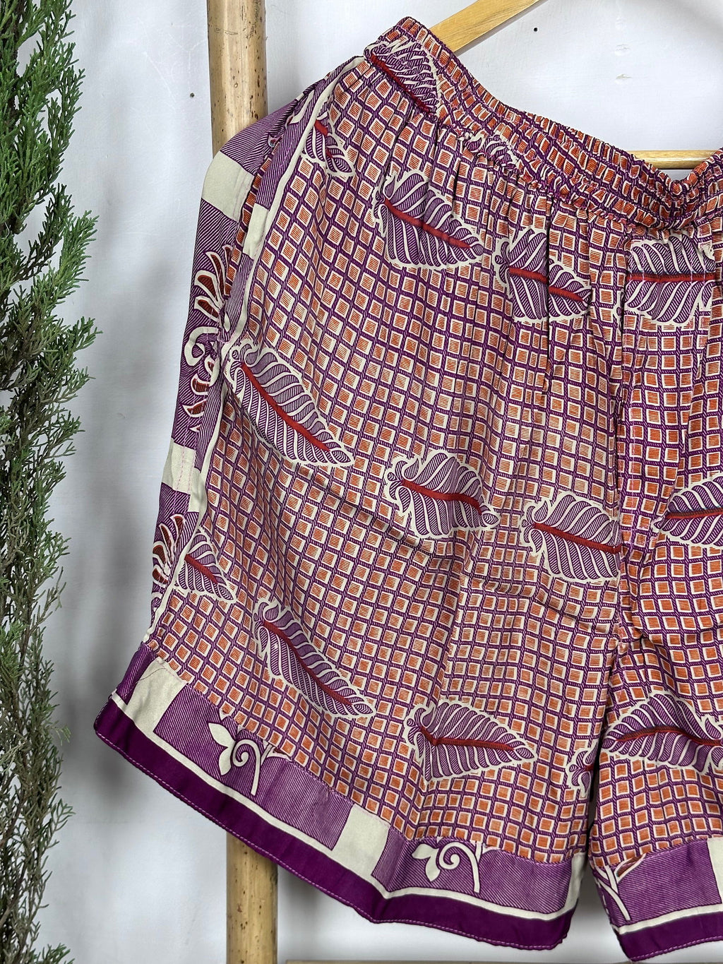 Men's Silk Blend Long Boxer Shorts