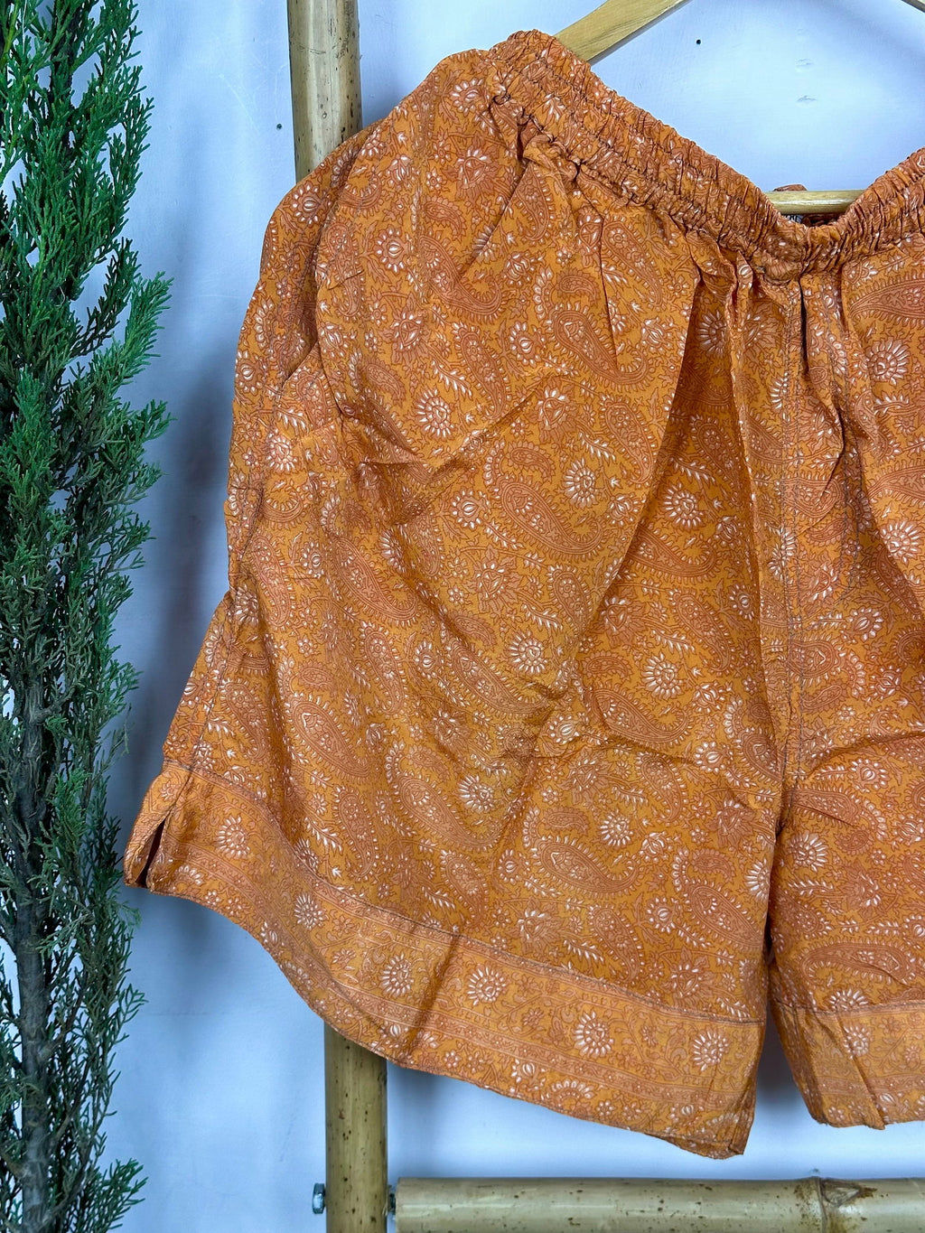Men's Silk Blend Long Boxer Shorts
