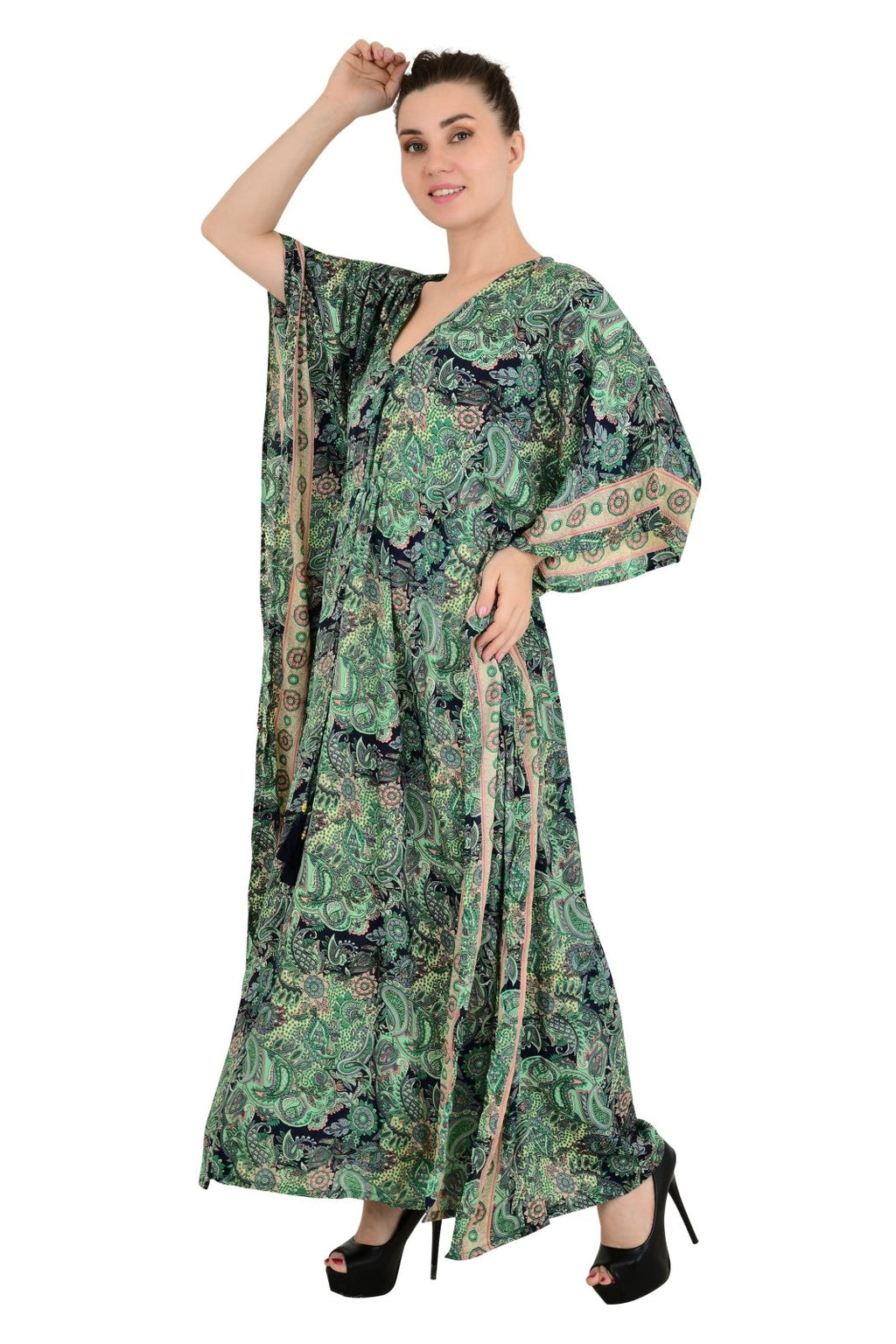 Women's Silk Blend Kaftan Dress