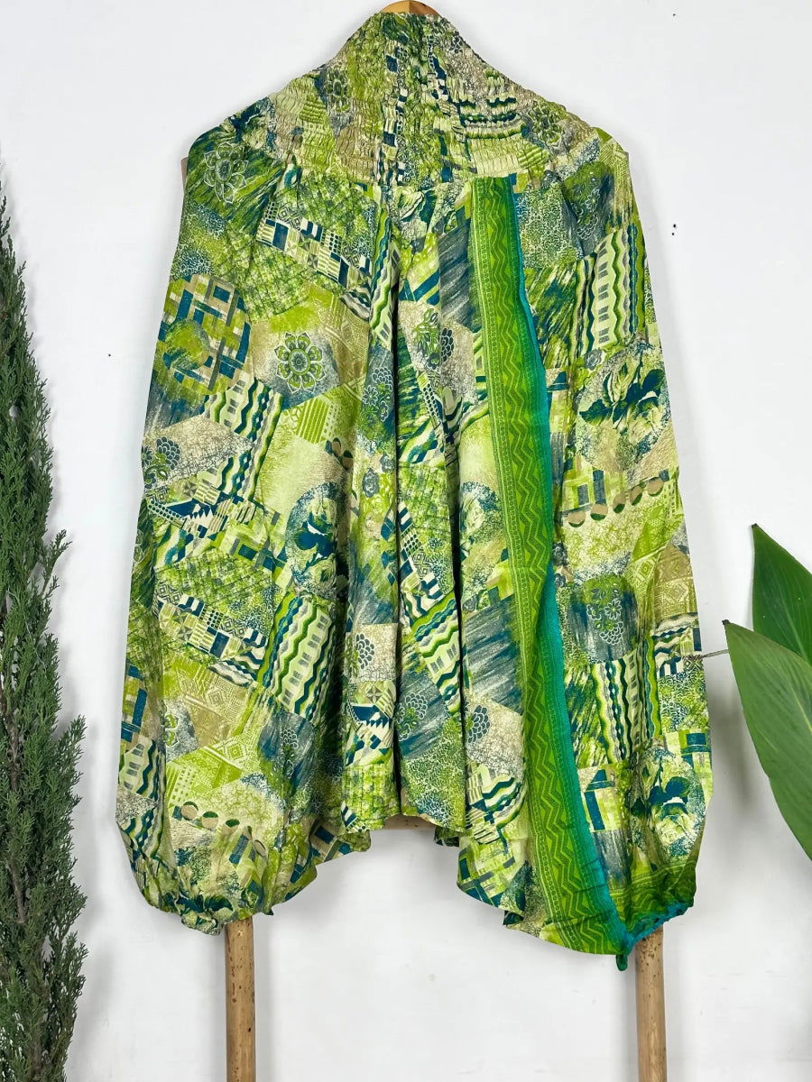 Unisex Recycled Silk Harem Pants