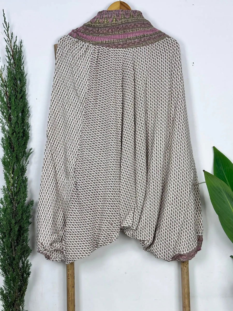 Unisex Recycled Silk Harem Pants