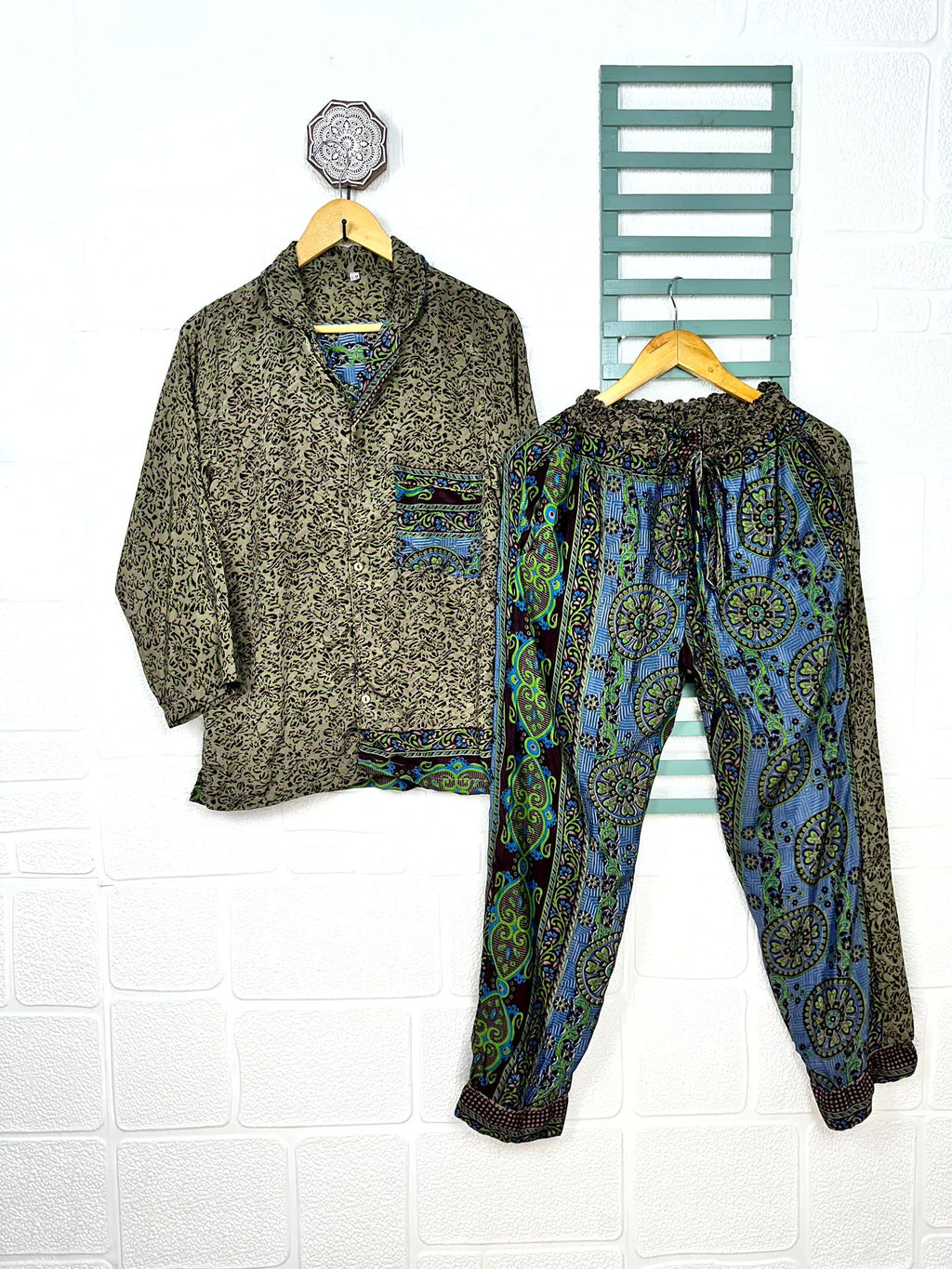 Women's Recycled Silk Pajama Set