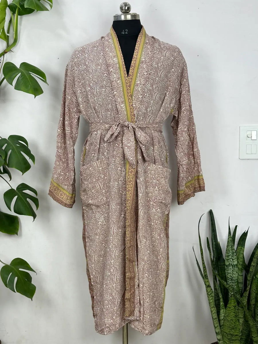 Men's Recycled Silk Kimono Robe