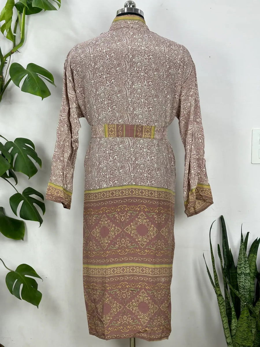 Men's Recycled Silk Kimono Robe
