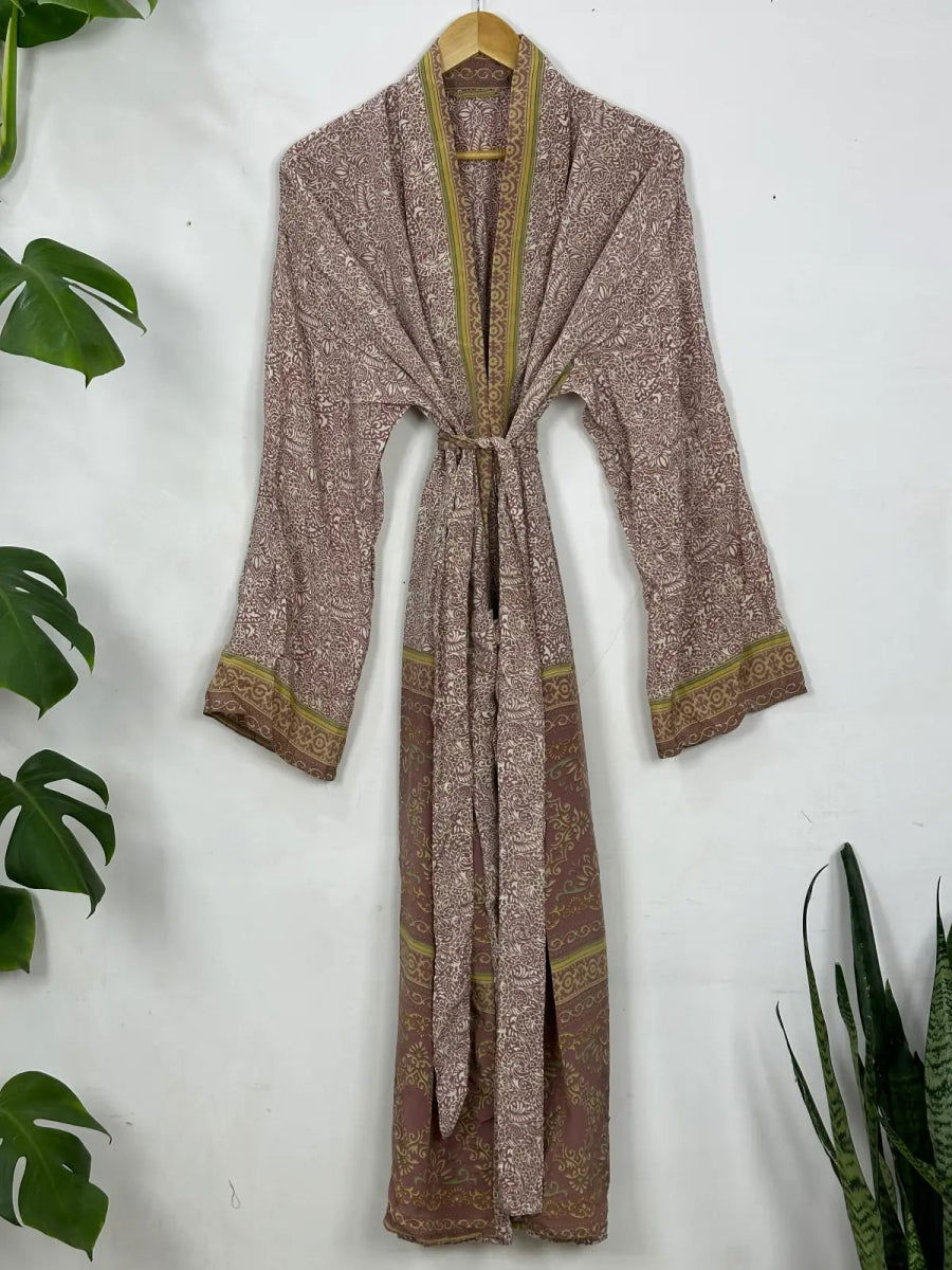 Men's Recycled Silk Kimono Robe