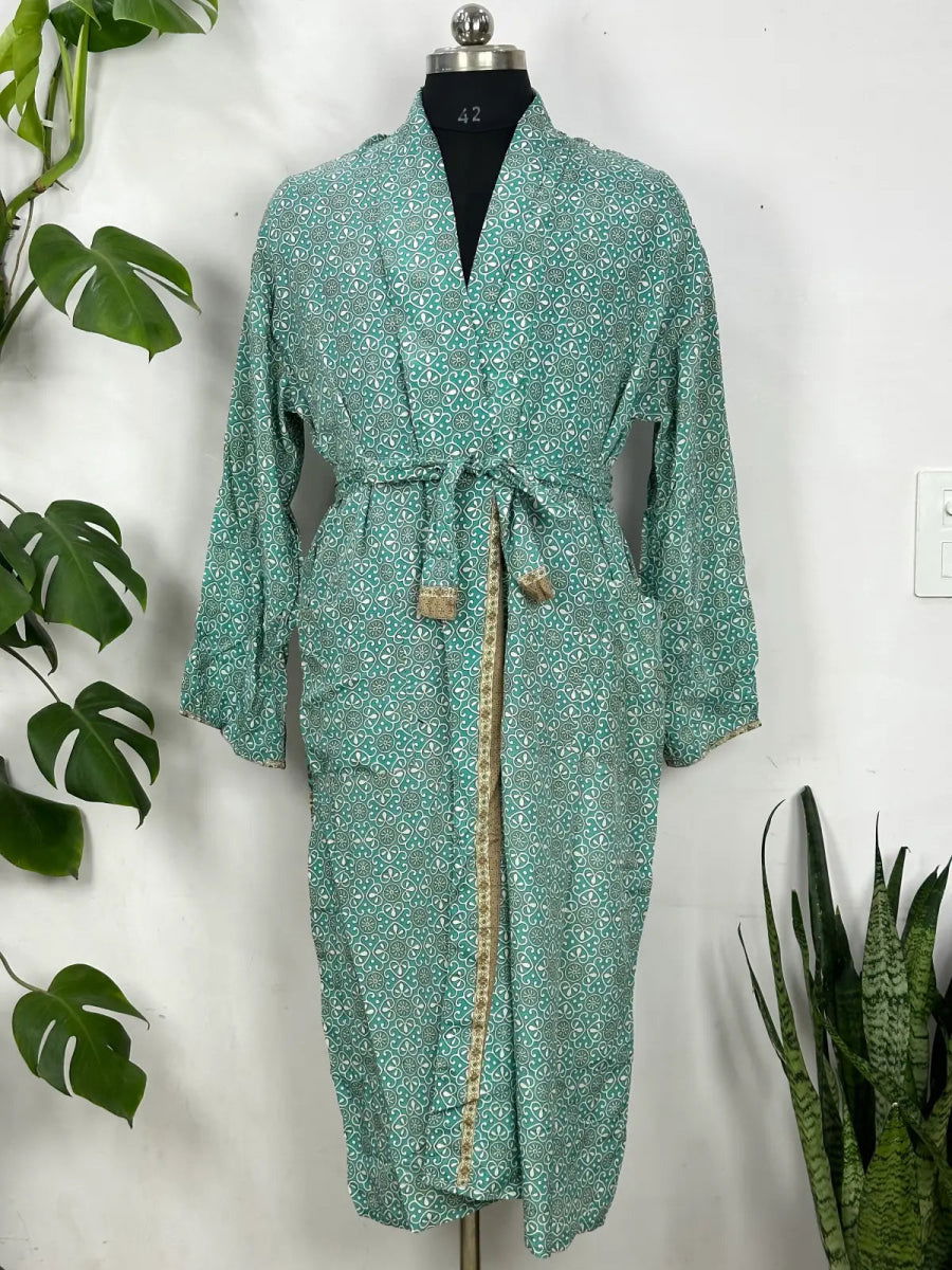 Men's Recycled Silk Kimono Robe