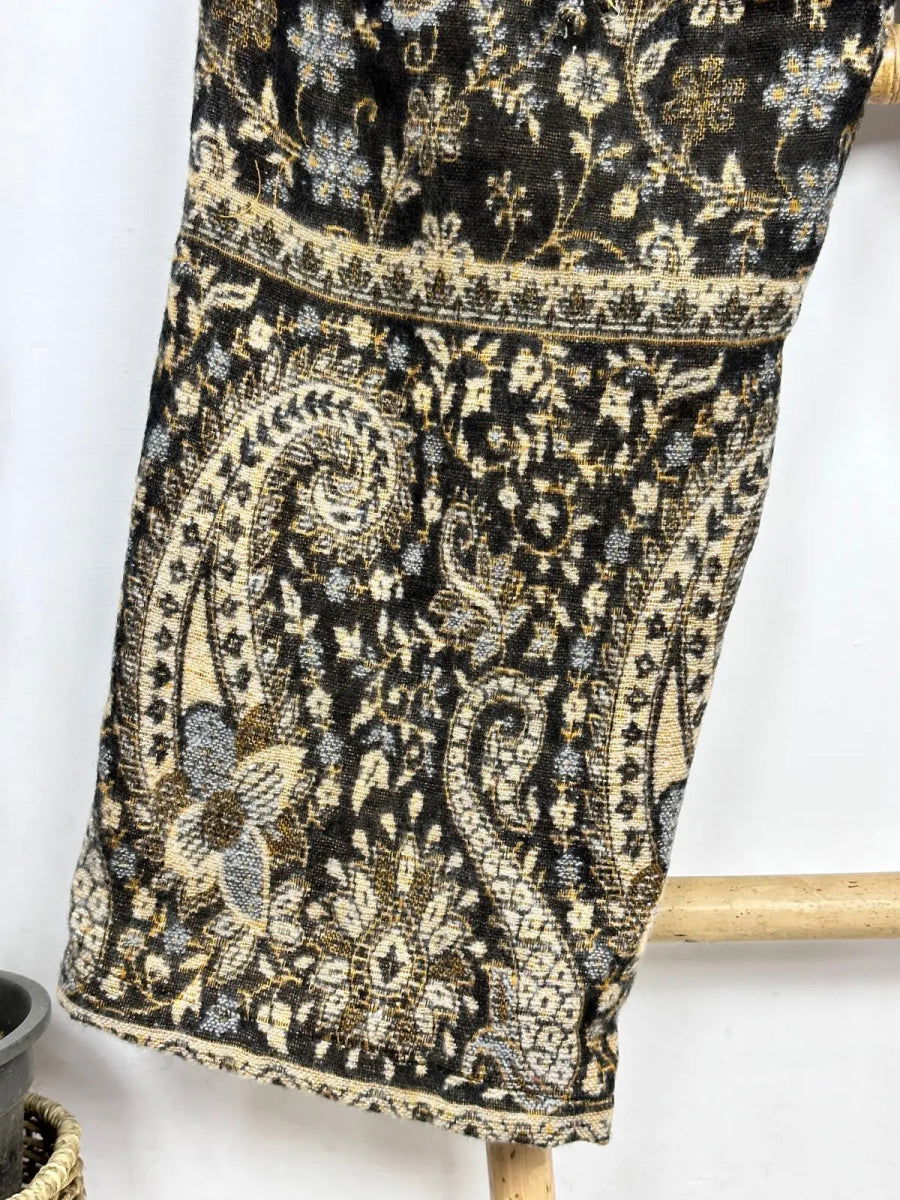 Unisex Yak Wool Blend Pajama Pants in paisley